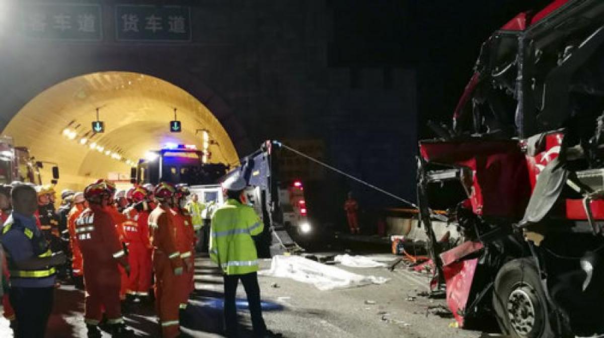 At least 36 killed, 13 injured in bus crash in northern China